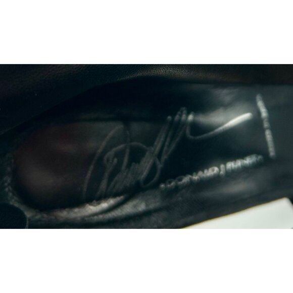 Donald J Pliner Gladiator Heels Blk 9.5M Platform Stiletto Sandals Made in Spain - Picture 6 of 8